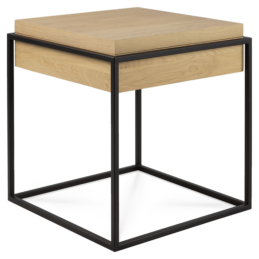 Monolit Side Table Oak Black 2 | Rouse Home