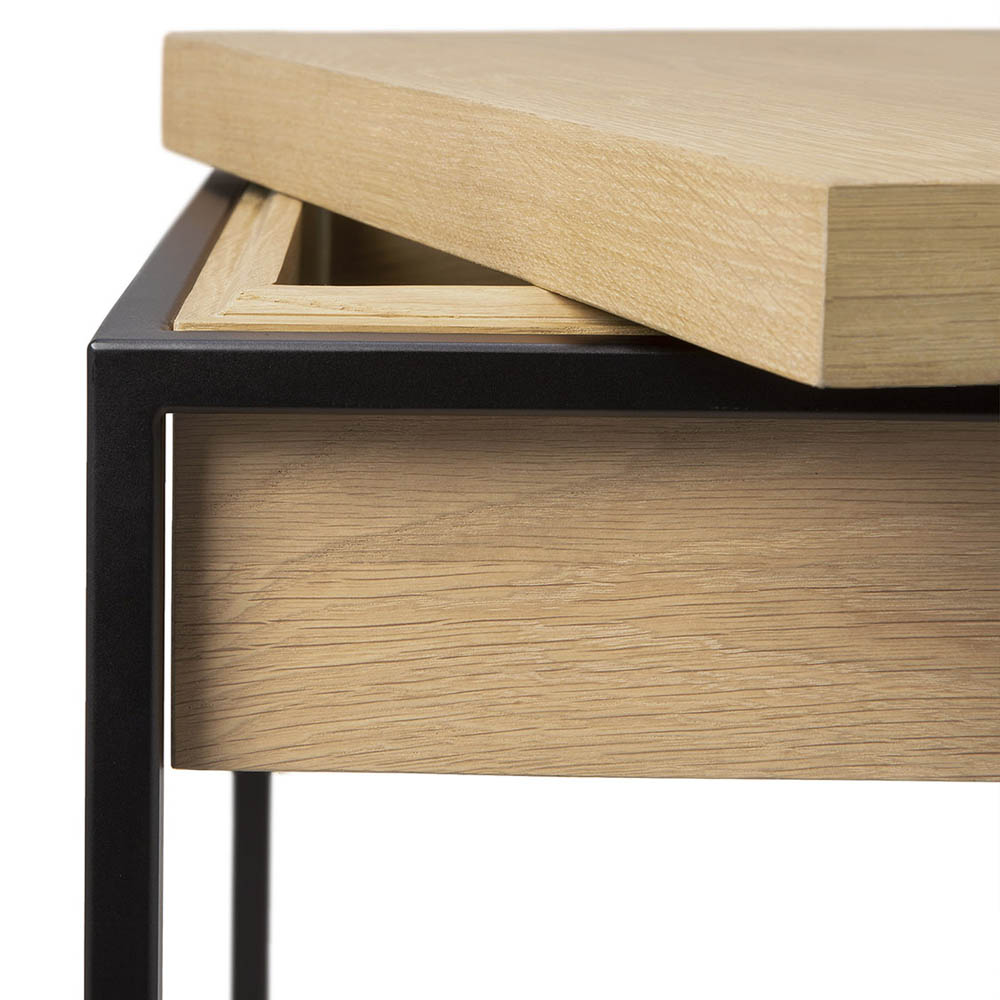 Monolit Side Table Oak Black 4 | Rouse Home