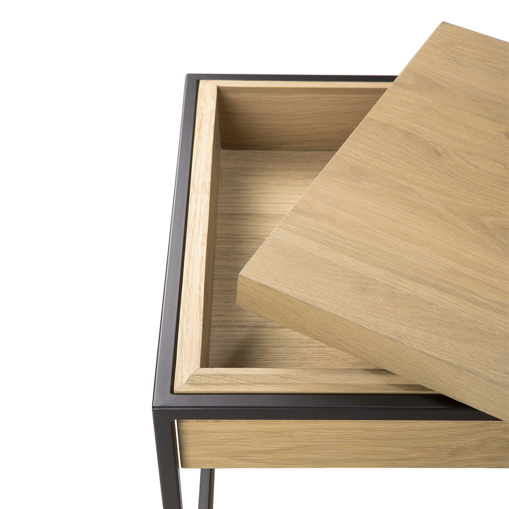 Monolit Side Table Oak Black 5 | Rouse Home