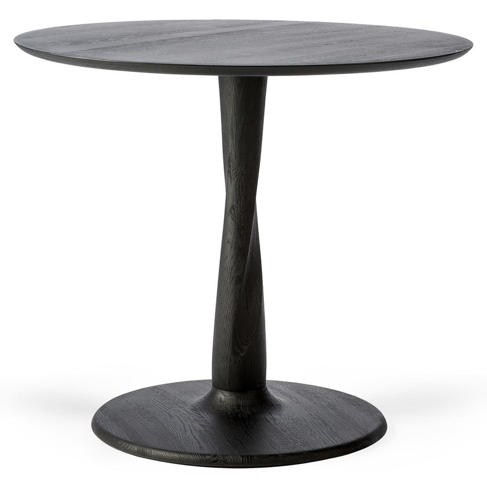 Torsion Dining Table Black Oak 02 | Rouse Home