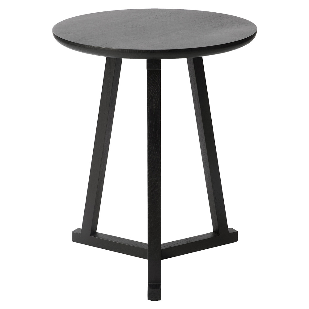 Tripod Side Table Black Oak 1 | Rouse Home