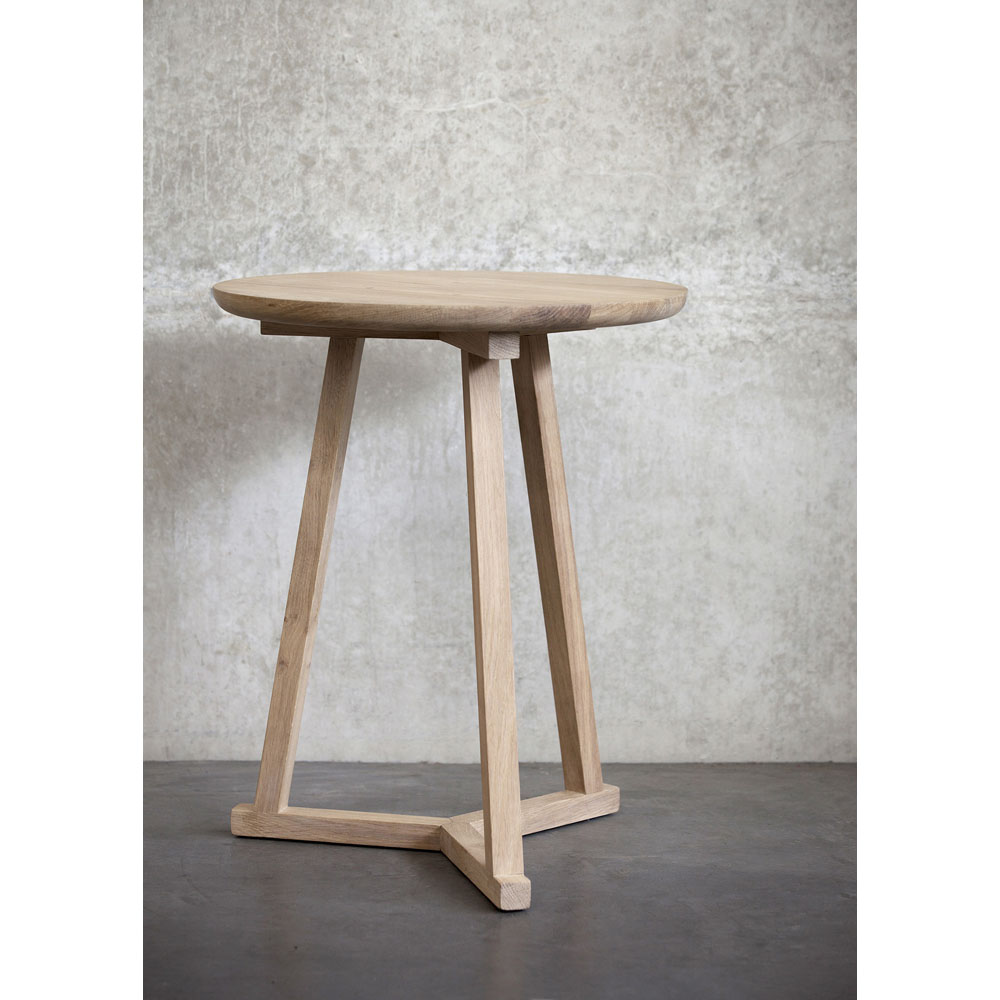 Tripod Side Table - Oak