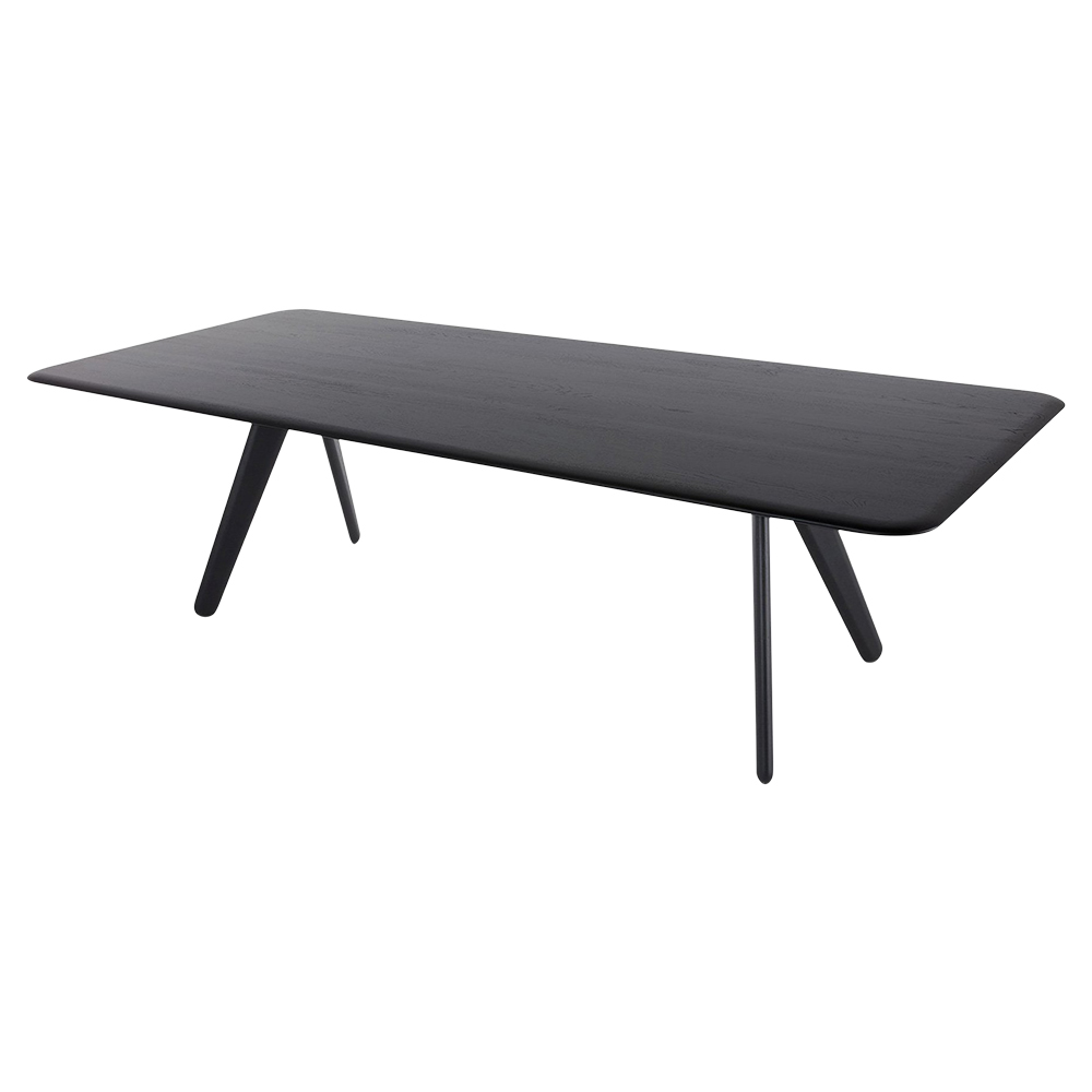 Slab Dining Table - Black Oak