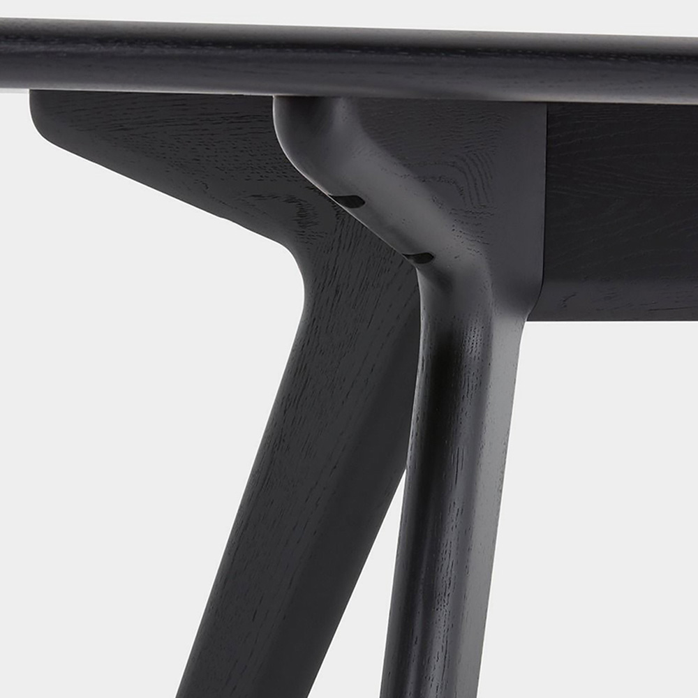 Slab Dining Table - Black Oak