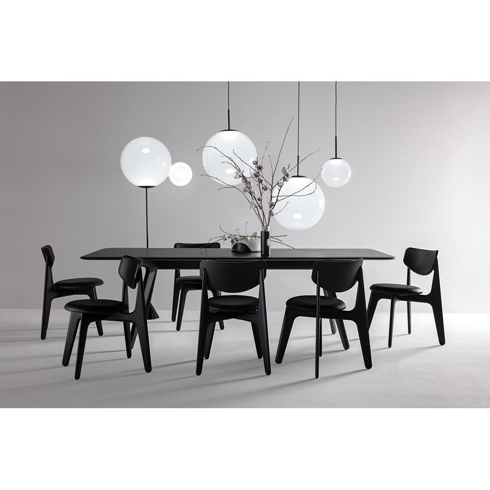 Slab Dining Table - Black Oak
