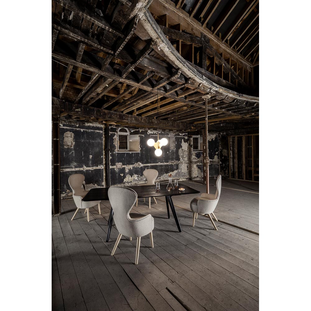 Slab Dining Table - Black Oak