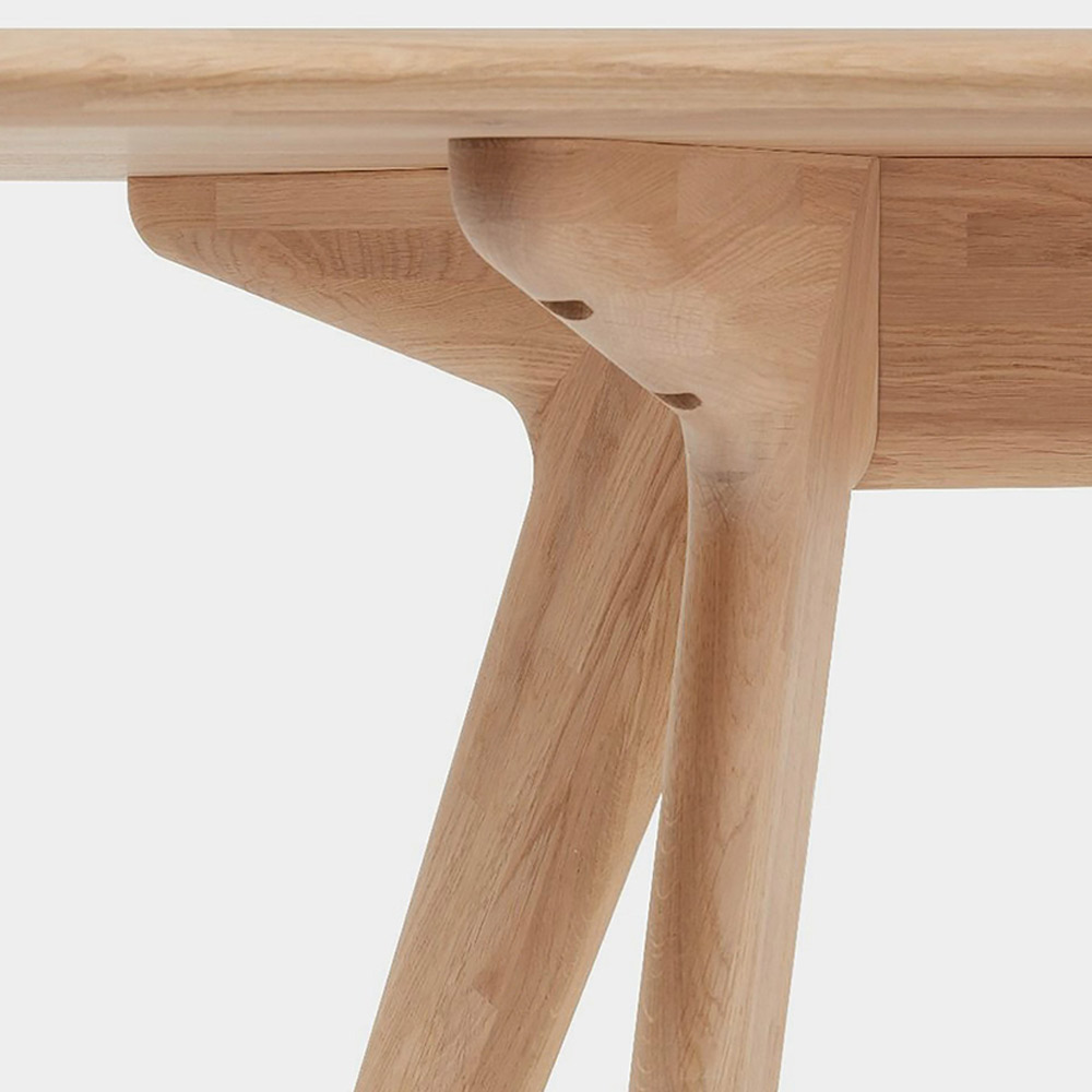 Slab Dining Table Natural Oak 4 | Rouse Home
