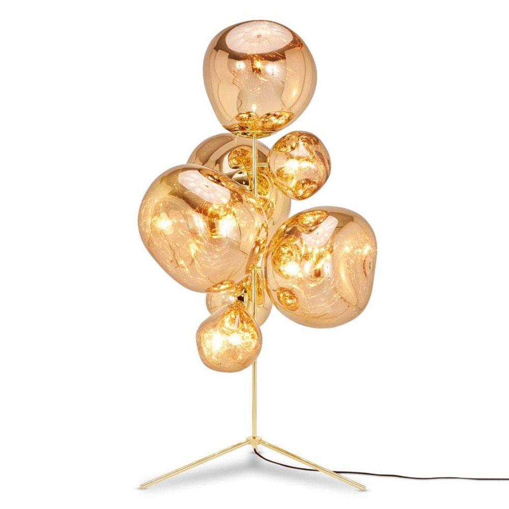 Melt Floor Chandelier Gold 1 | Rouse Home