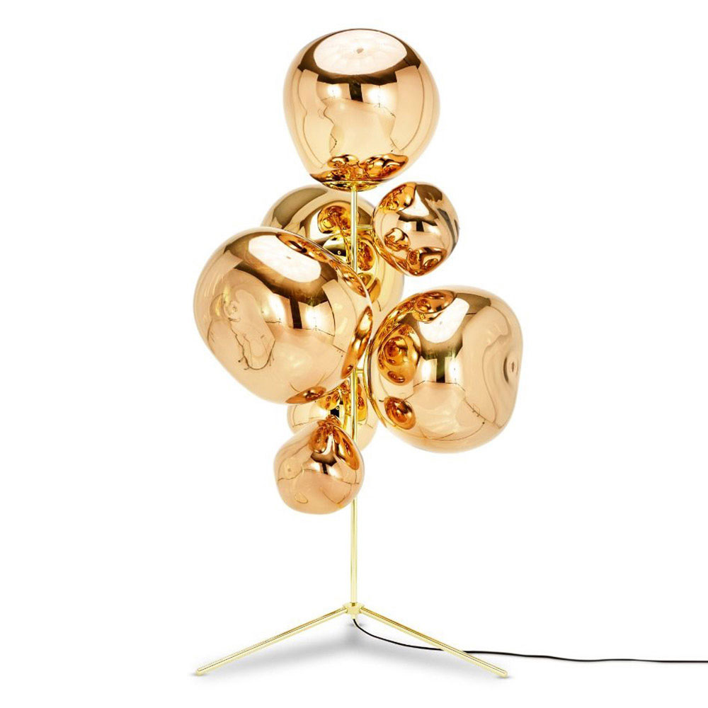 Melt Floor Chandelier Gold 3 | Rouse Home