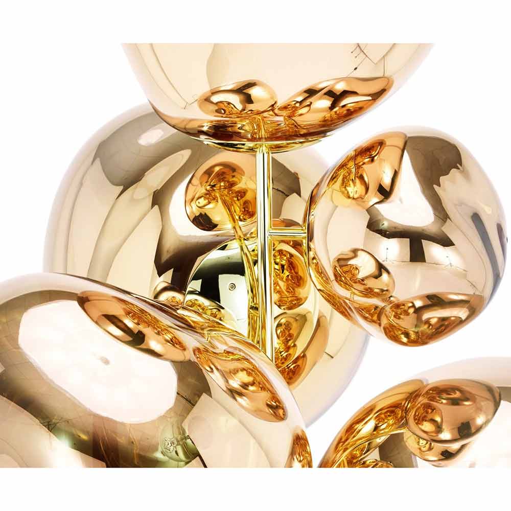 Melt Floor Chandelier Gold 4 | Rouse Home