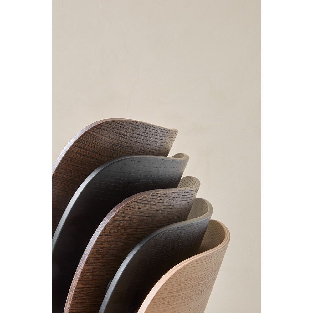 Co Unupholstered Dining Chair - Black Base, Natural Oak