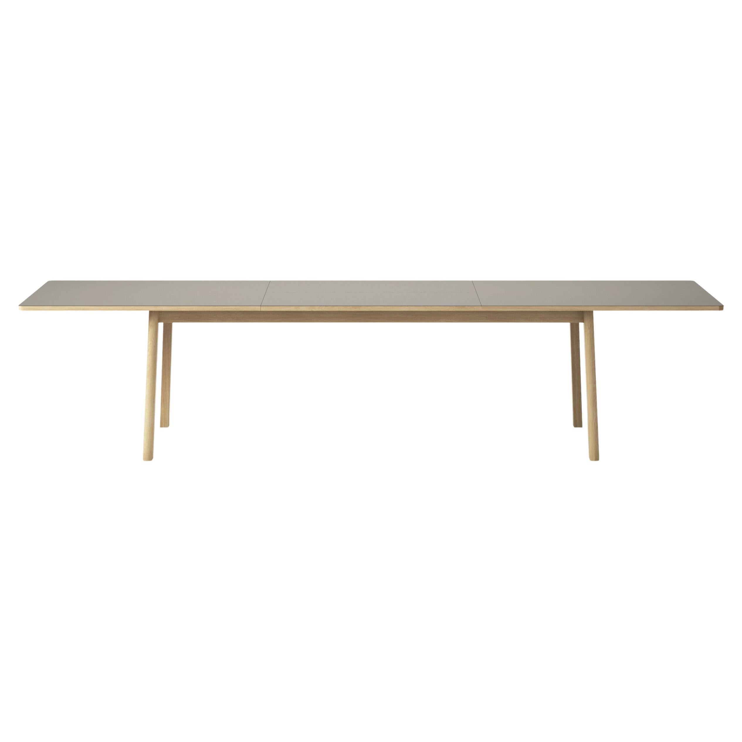 Ana Extendable Dining Table - Almond Laminate Top, Oak
