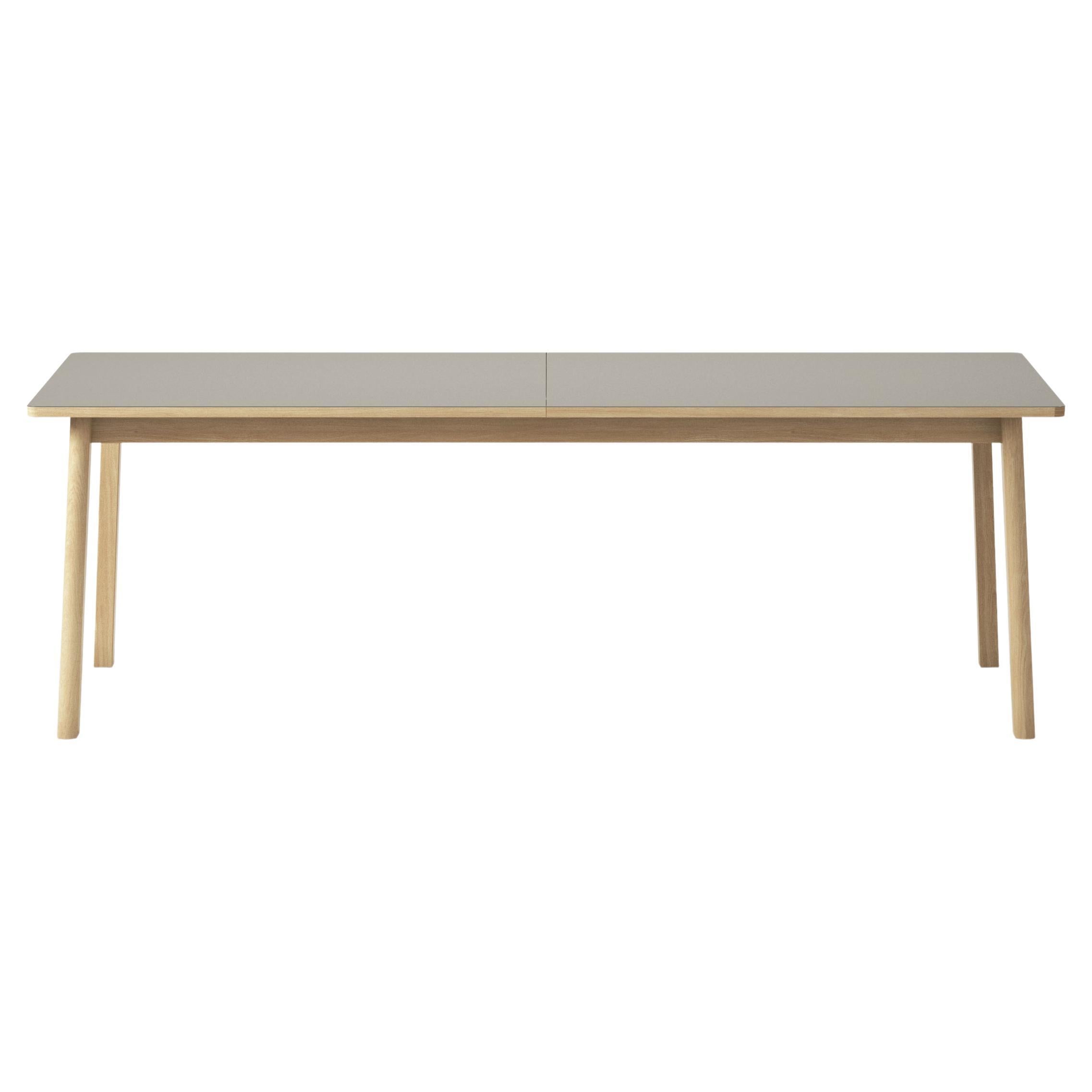 Ana Extendable Dining Table - Almond Laminate Top, Oak