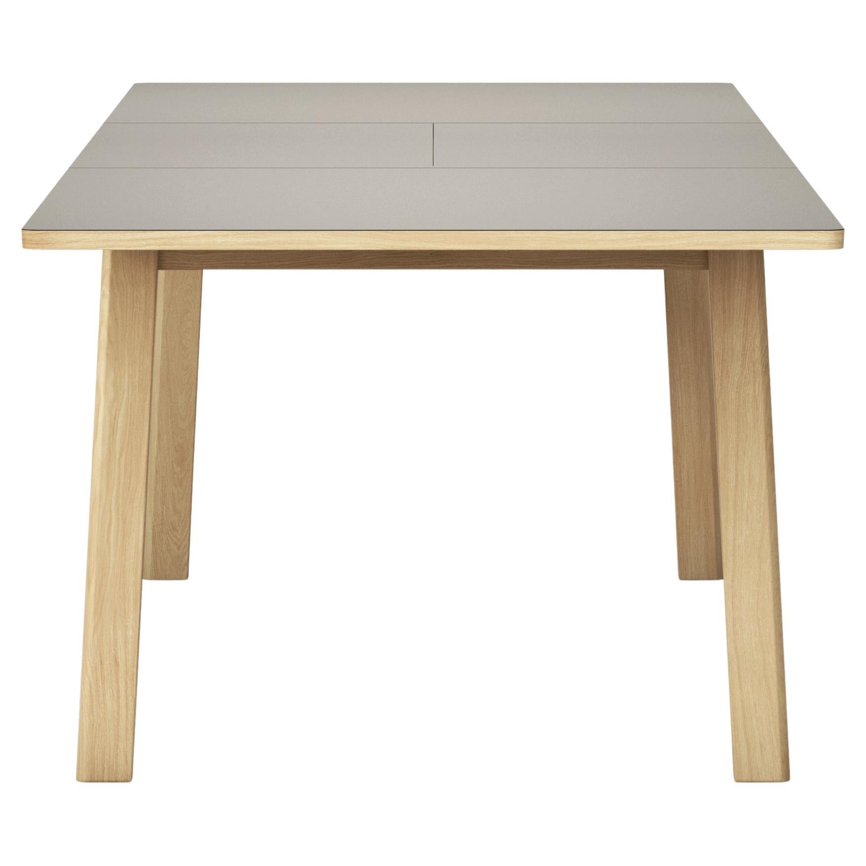Ana Extendable Dining Table - Almond Laminate Top, Oak