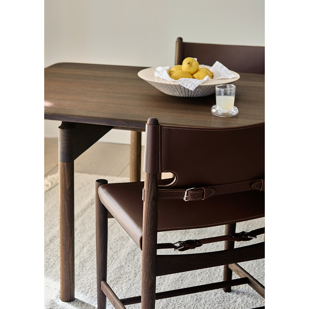 The Spanish Dining Chair - Black Leather