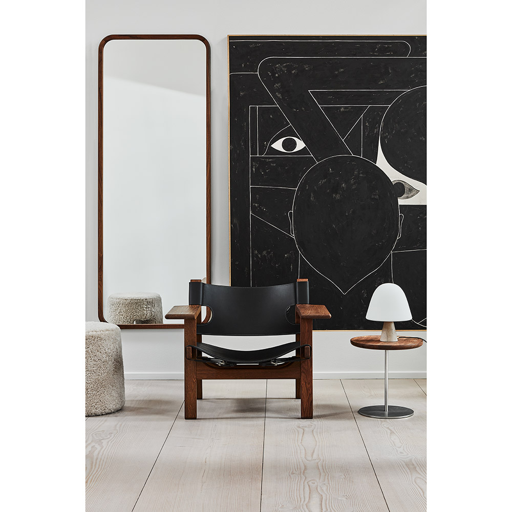 The Spanish Lounge Chair - Black Saddle Leather, Walnut Oiled