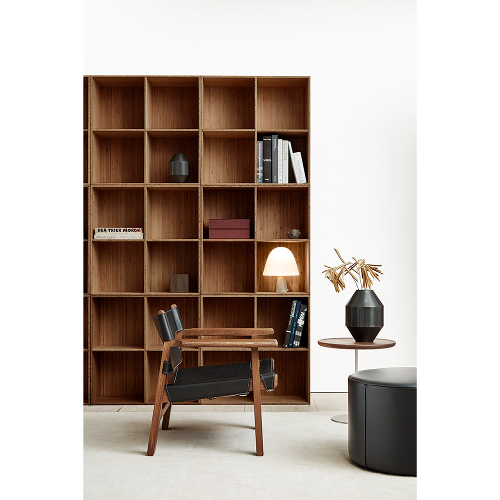The Spanish Lounge Chair - Black Saddle Leather, Walnut Oiled