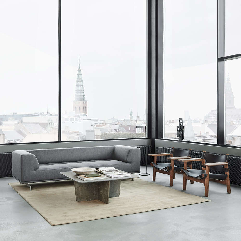 The Spanish Lounge Chair - Black Saddle Leather, Walnut Oiled