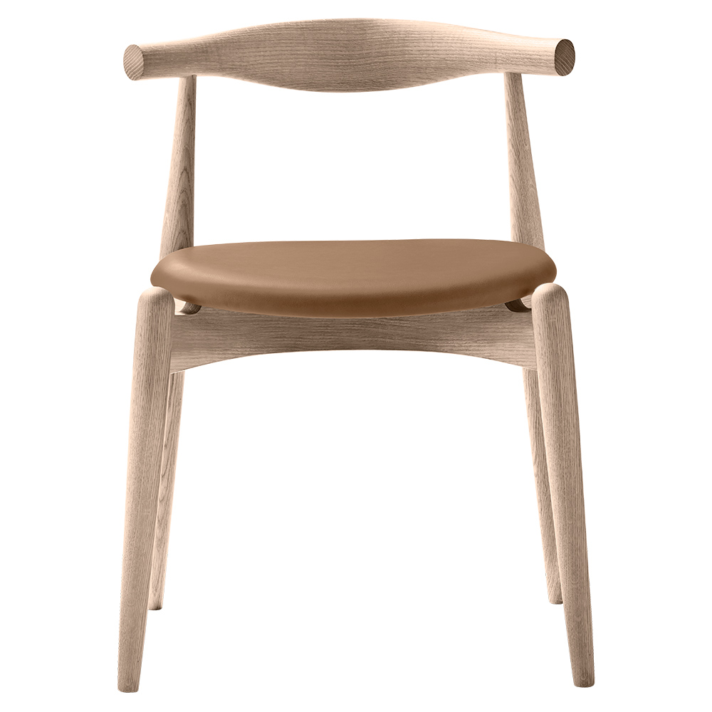 Ch20 Elbow Dining Chair Leather Thor 325 Oak Soap 1 | Rouse Home