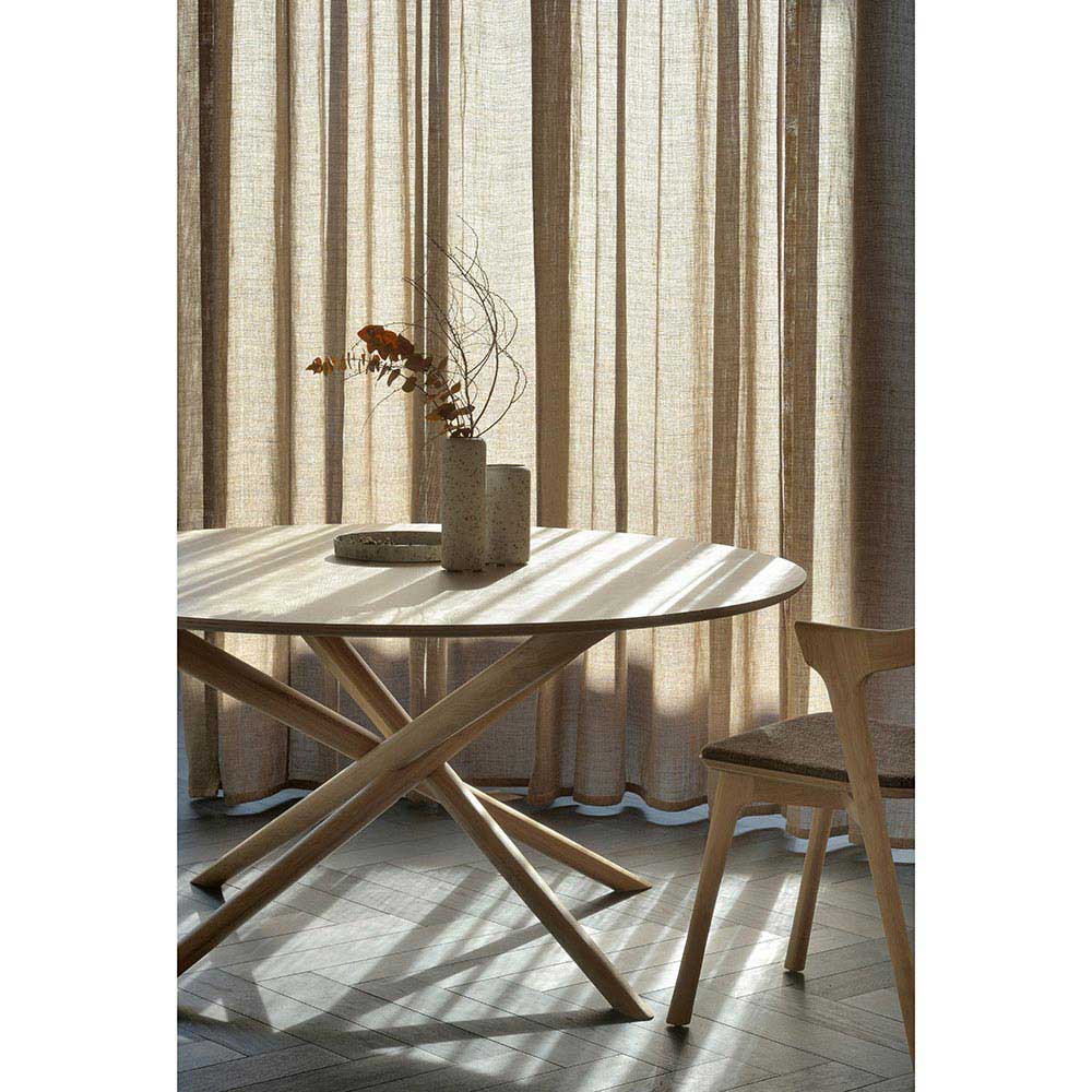 Mikado Round Dining Table - Oak