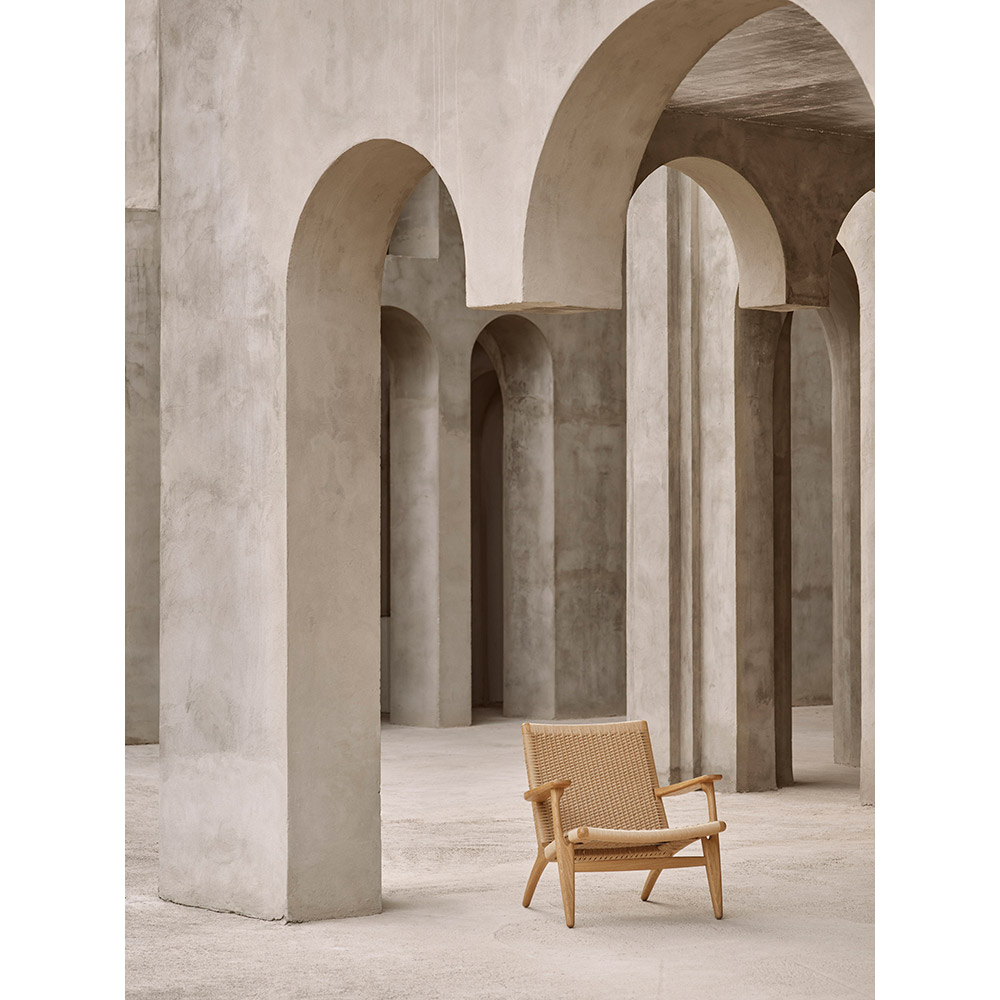 Ch25 Easy Chair Natural Paper Cord Oak Oil 4 | Rouse Home