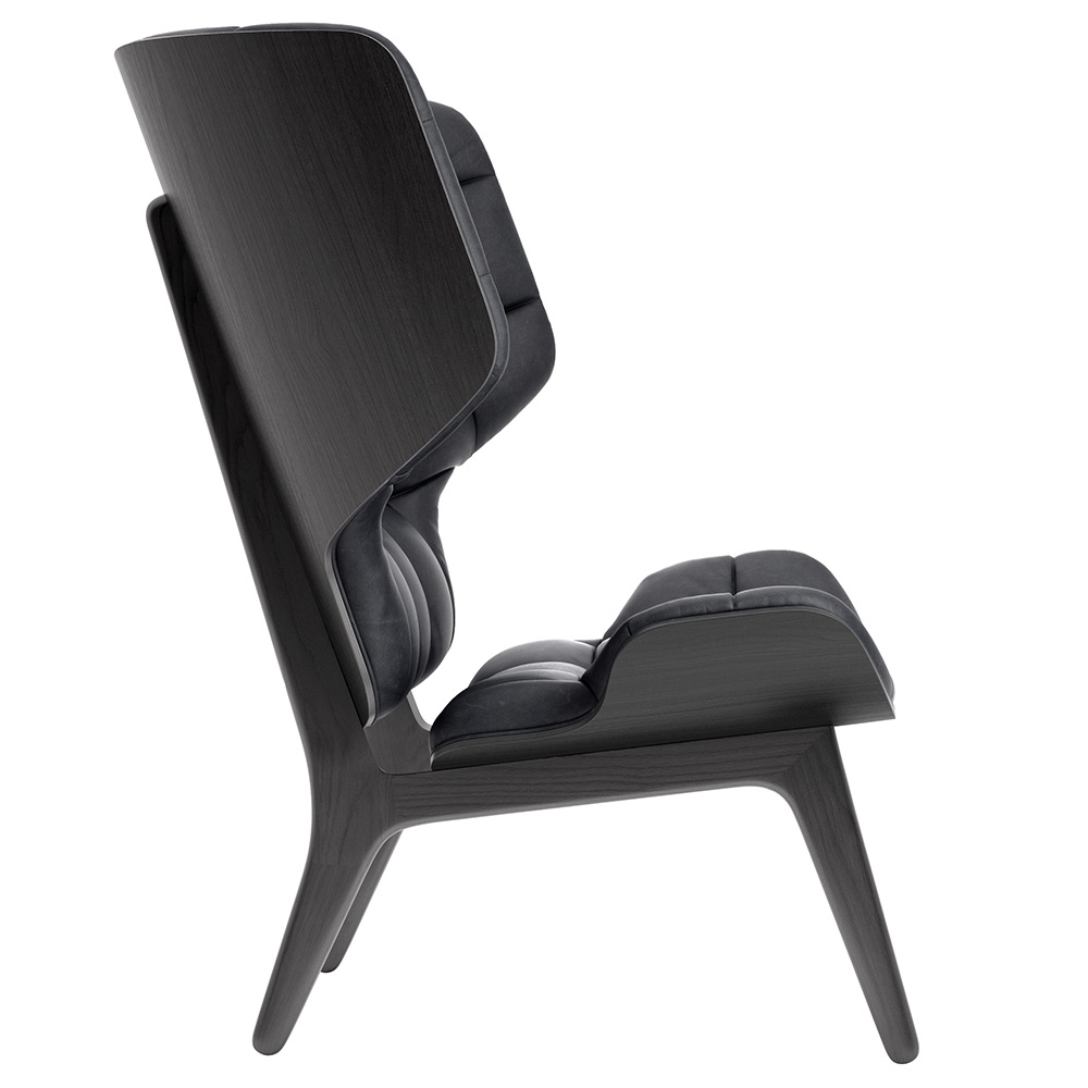 Mammoth Lounge Chair - Dunes Anthracite, Black Frame