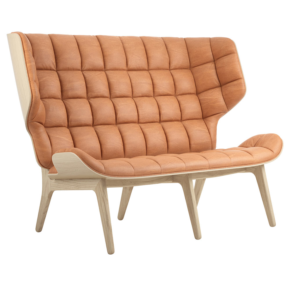 Mammoth Sofa - Dunes Cognac, Natural Frame