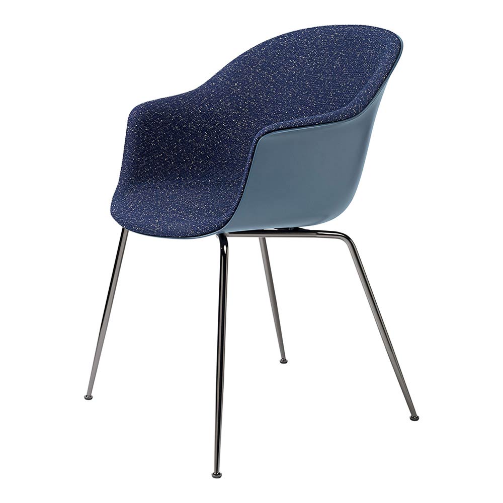 Bat Front Upholstered Dining Chair - Conic Base