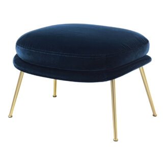 Bat Fully Upholstered Ottoman - Conic Base