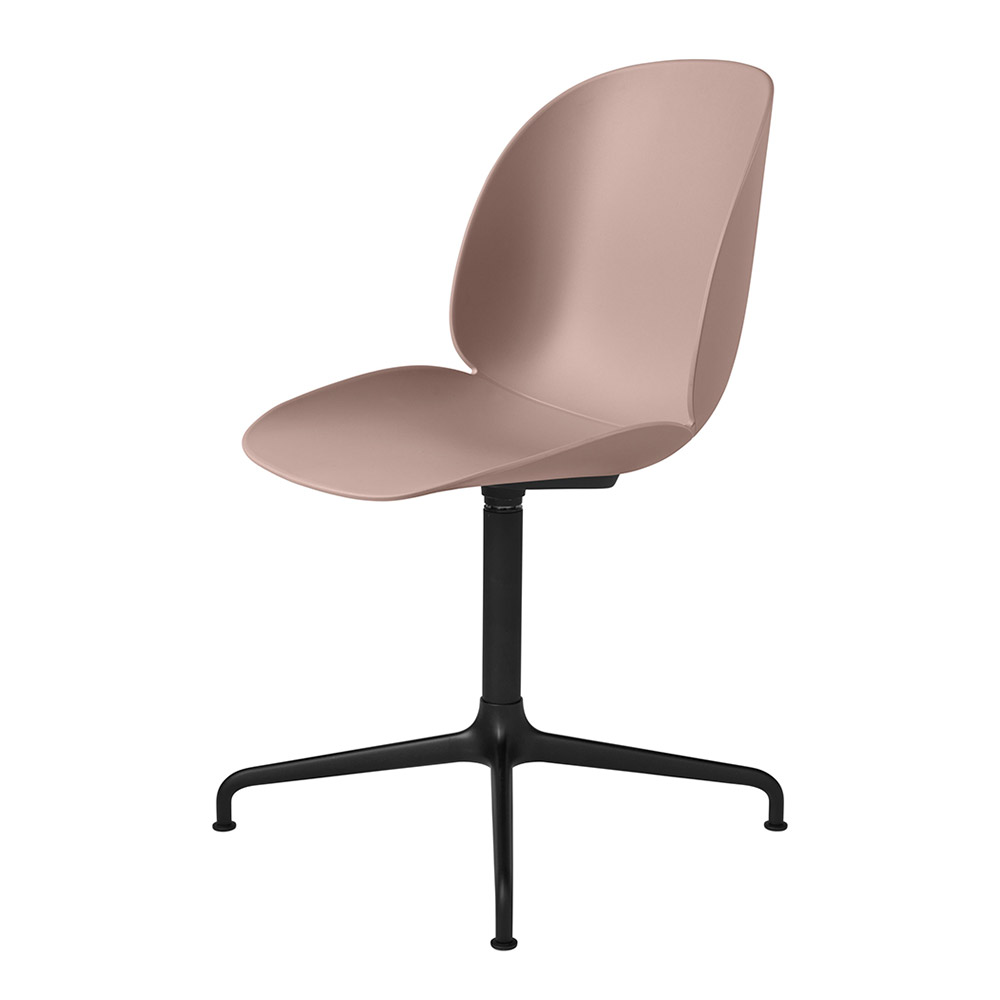 Beetle Unupholstered Meeting Chair - Sweet Pink Shell, 4-Star Base