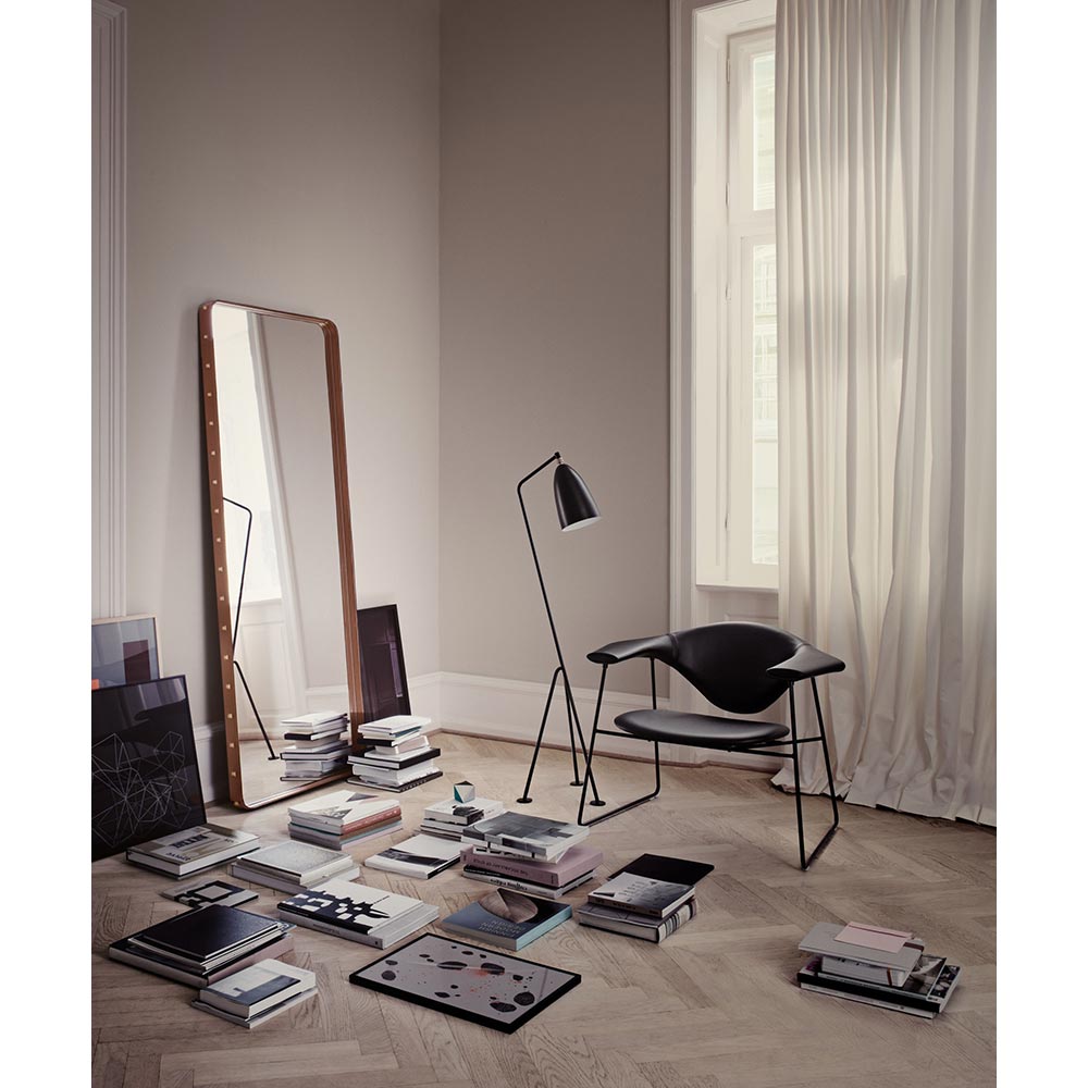 Masculo Fully Upholstered Lounge Chair - Sledge Base