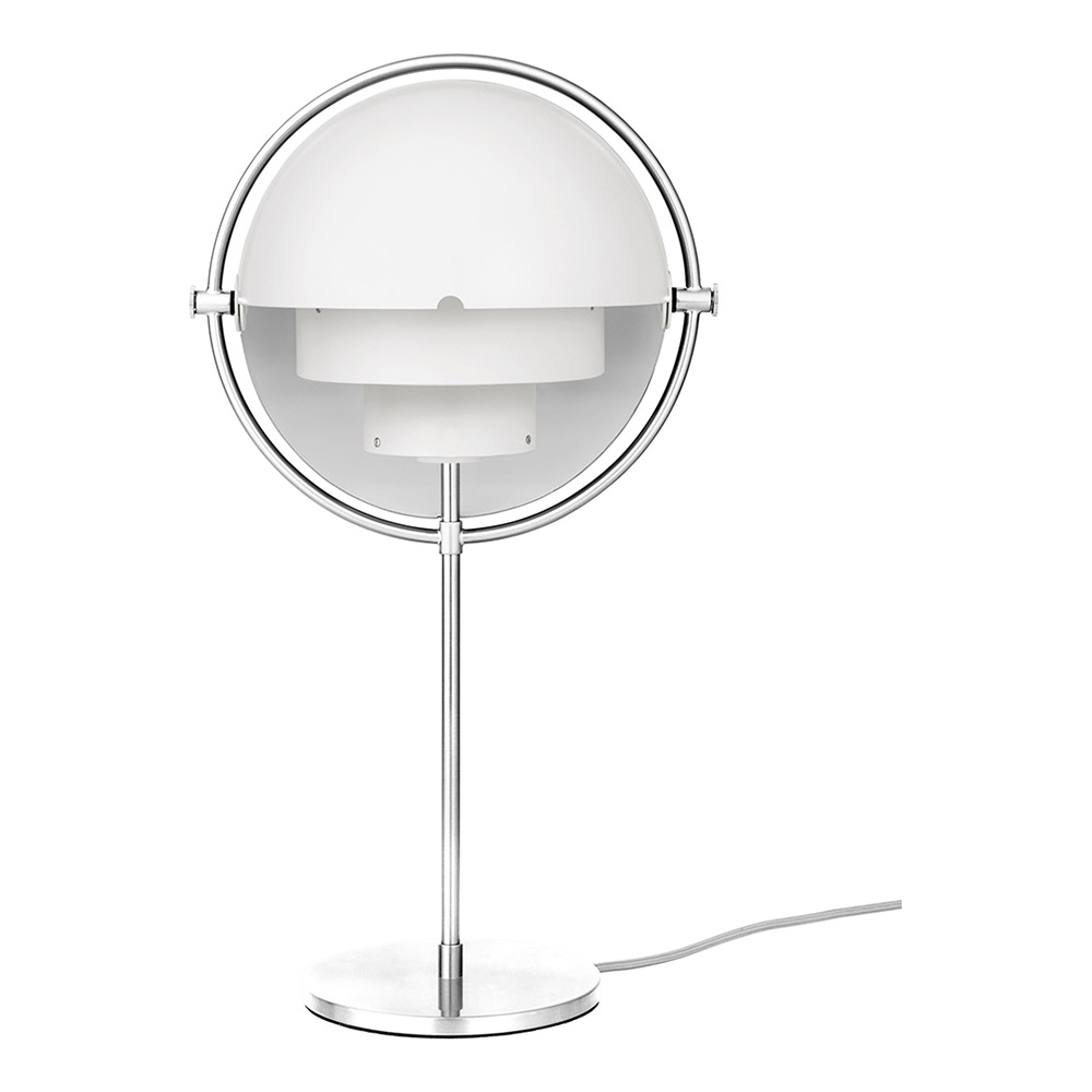 Multi-Lite Table Lamp - White, Chrome