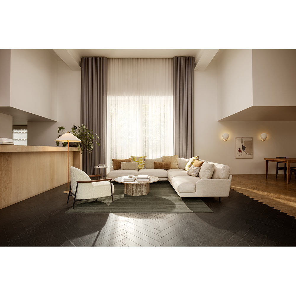 Sejour Fully Upholstered Lounge Chair With Armrest