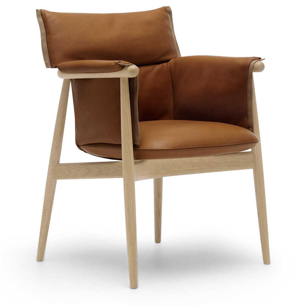 E005 Embrace Armchair Leather Loke 7748 Soap Oak 2 | Rouse Home