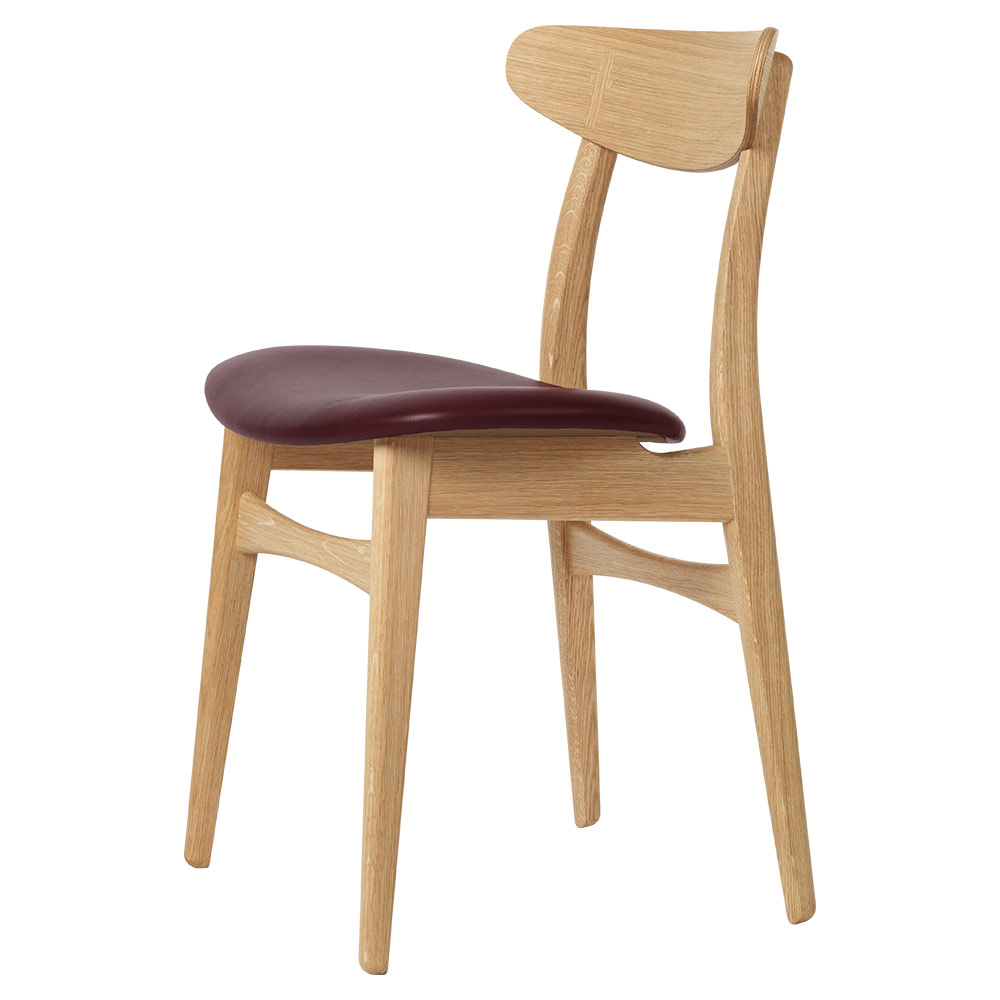 CH30P Dining Chair - Leather Sif 93, Oak Oil