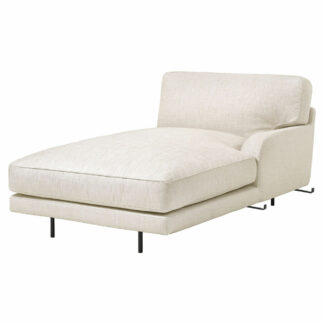 Flaneur Fully Upholstered Chaise Lounge - Left Armrest