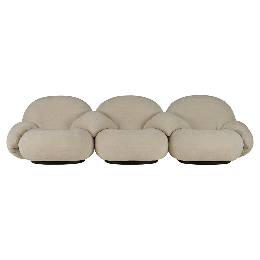 Pacha Fully Upholstered 3 Seater Sofa With Armrests Including Middle Armrest