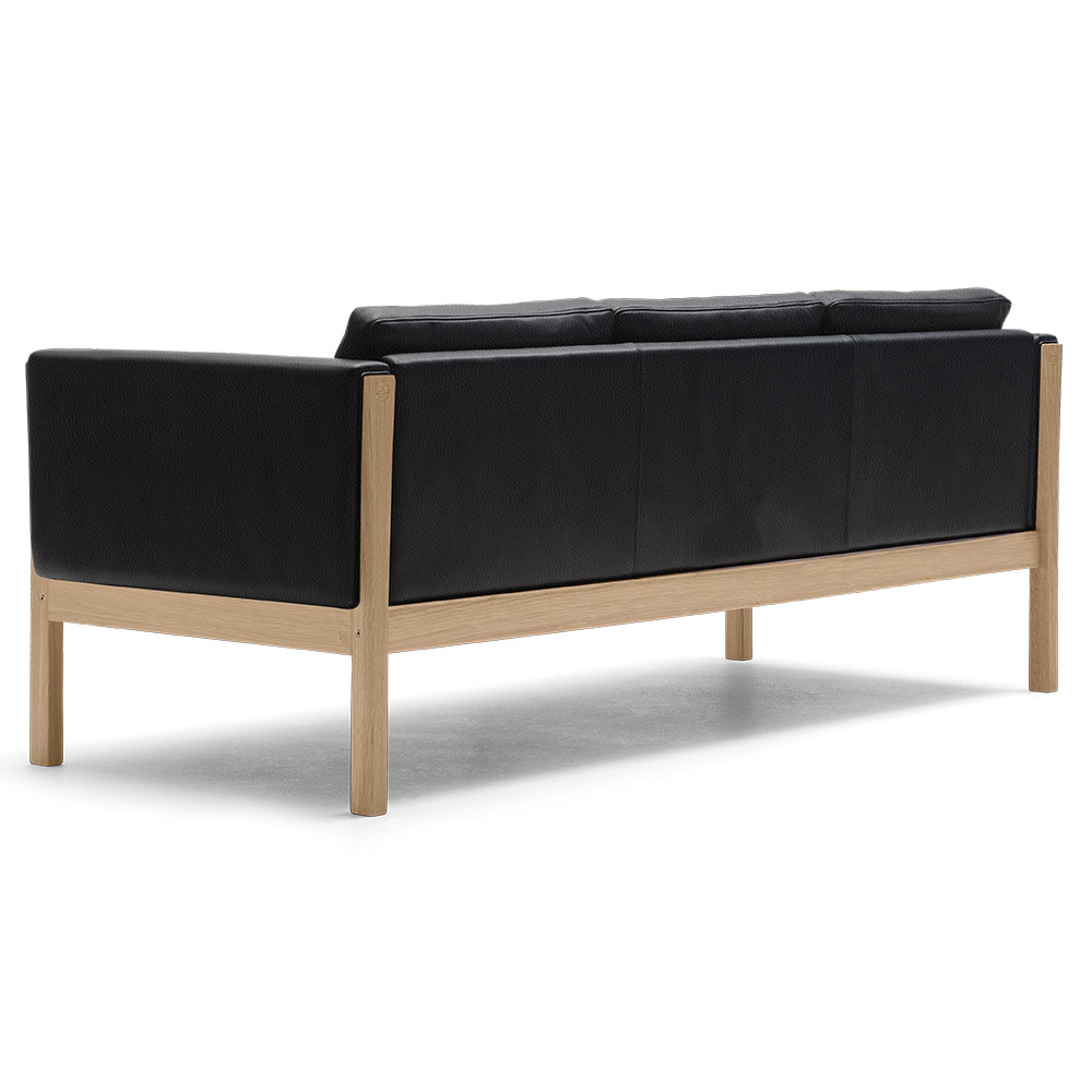CH163 Sofa - Leather Thor 301, Oak Oil