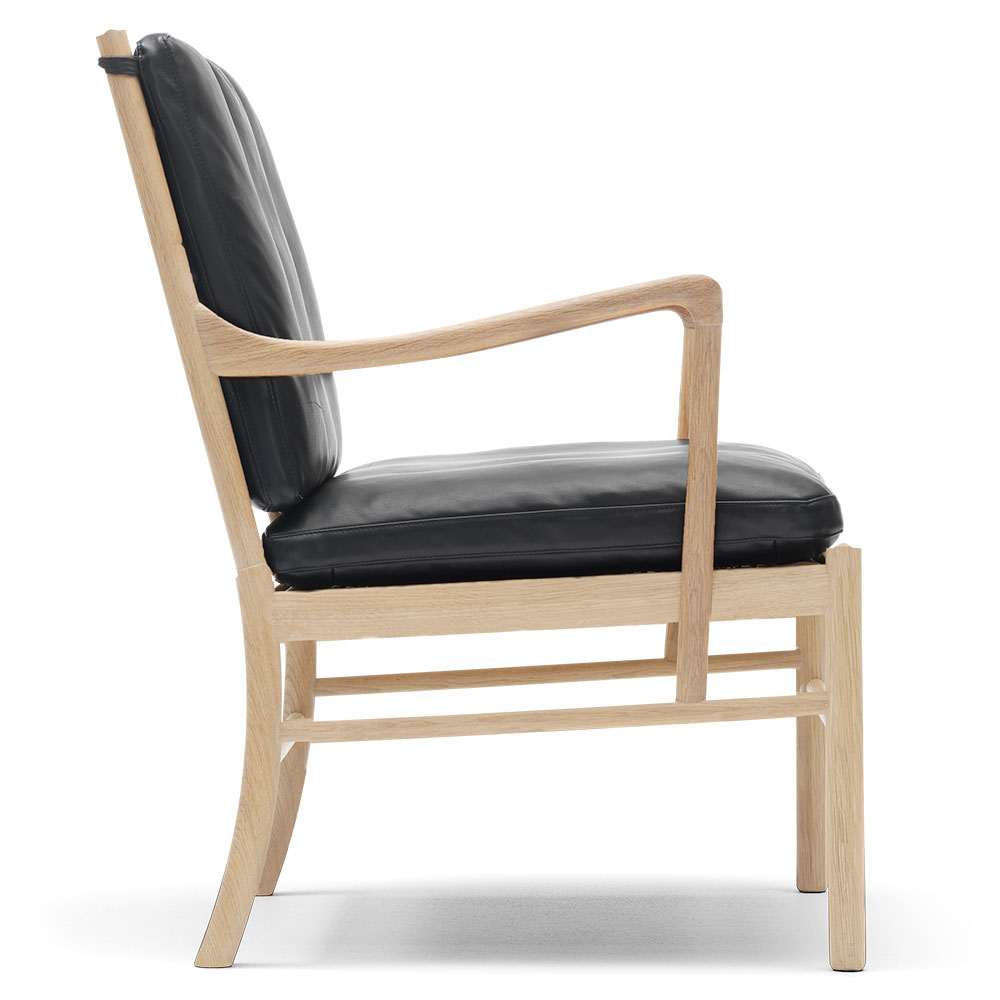 OW149 Lounge Colonial Chair - Leather Thor 301, Oak Soap