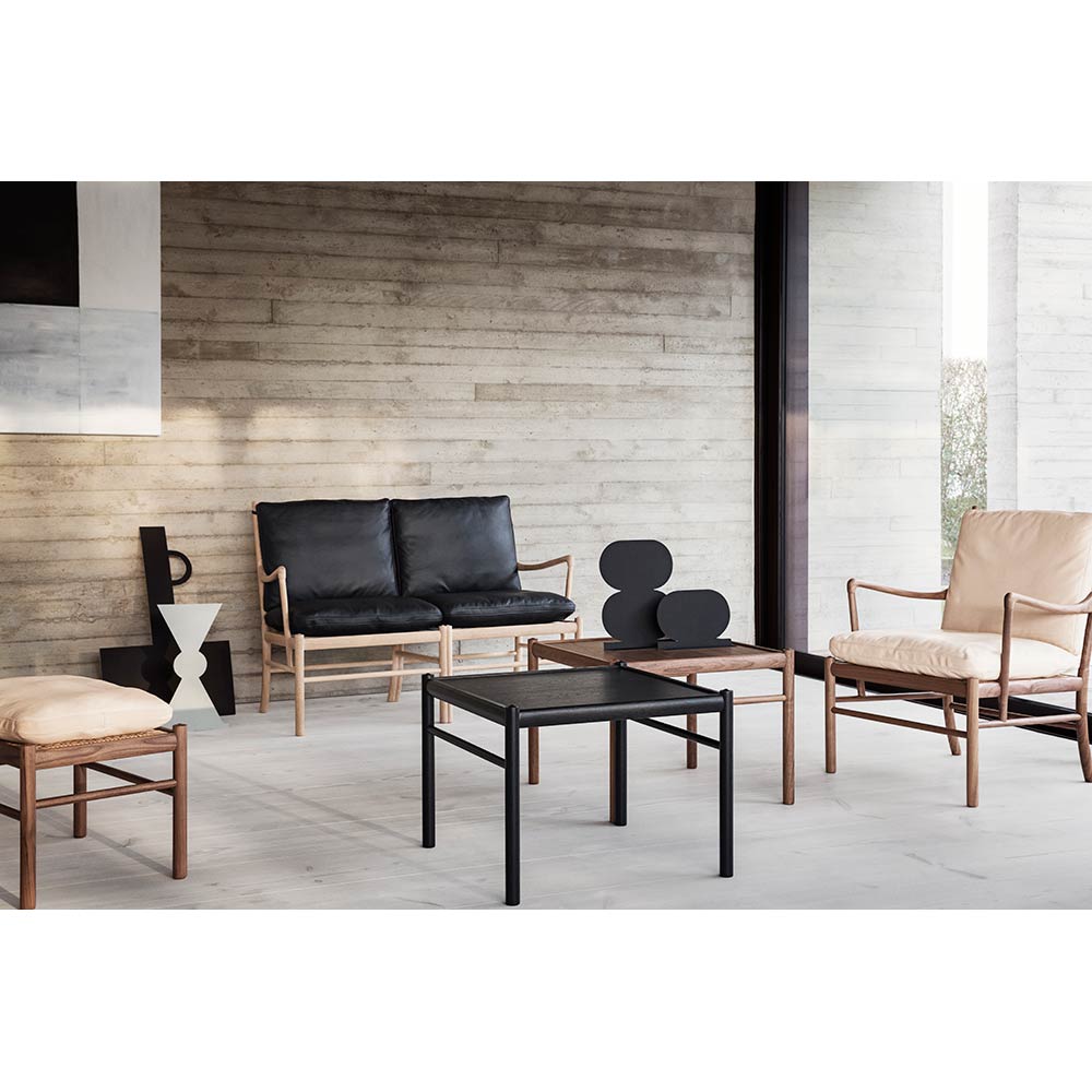 OW149 Lounge Colonial Chair - Leather Thor 301, Oak Soap