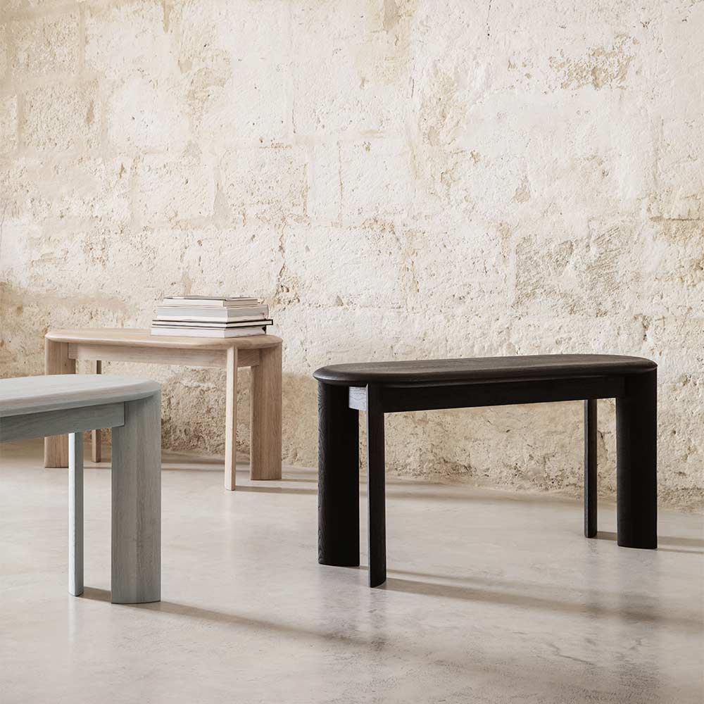 Bevel Bench - Black Oiled Oak