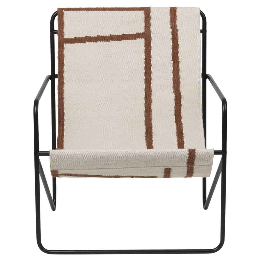 Desert Lounge Chair Black Shape 2 | Rouse Home