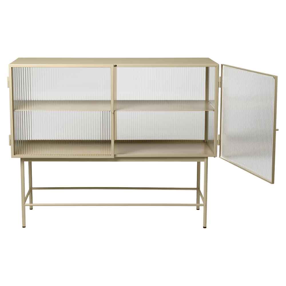 Haze Sideboard - Reeded Glass, Cashmere