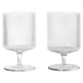 Ripple Wine Glasses - Set Of 2, Clear