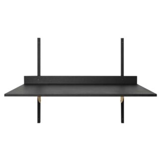 Sector Desk - Black Ash, Brass