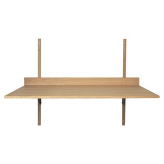 Sector Desk - Oak, Black Brass