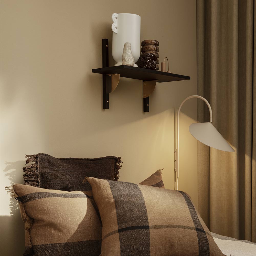 Sector Single Narrow - Black Ash, Brass | Rouse Home