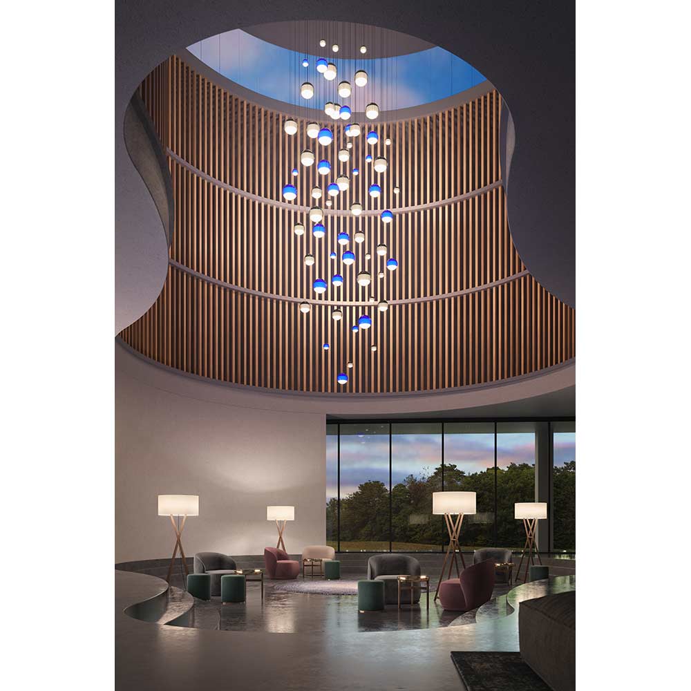 Dipping Light Pendant - Blue