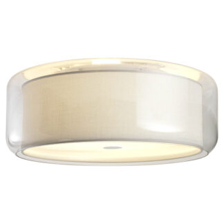 Mercer C Ceiling Light - Pearl White