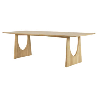 Oak Geometric Dining Table